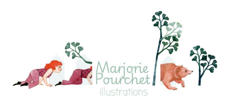 illustration transformation personnage ours Marjorie Pourchet